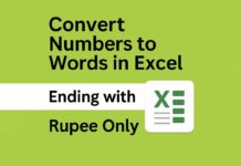 Convert Numbers to Words in Excel Convert Numbers to Words in Excel