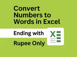 Convert Numbers to Words in Excel Convert Numbers to Words in Excel
